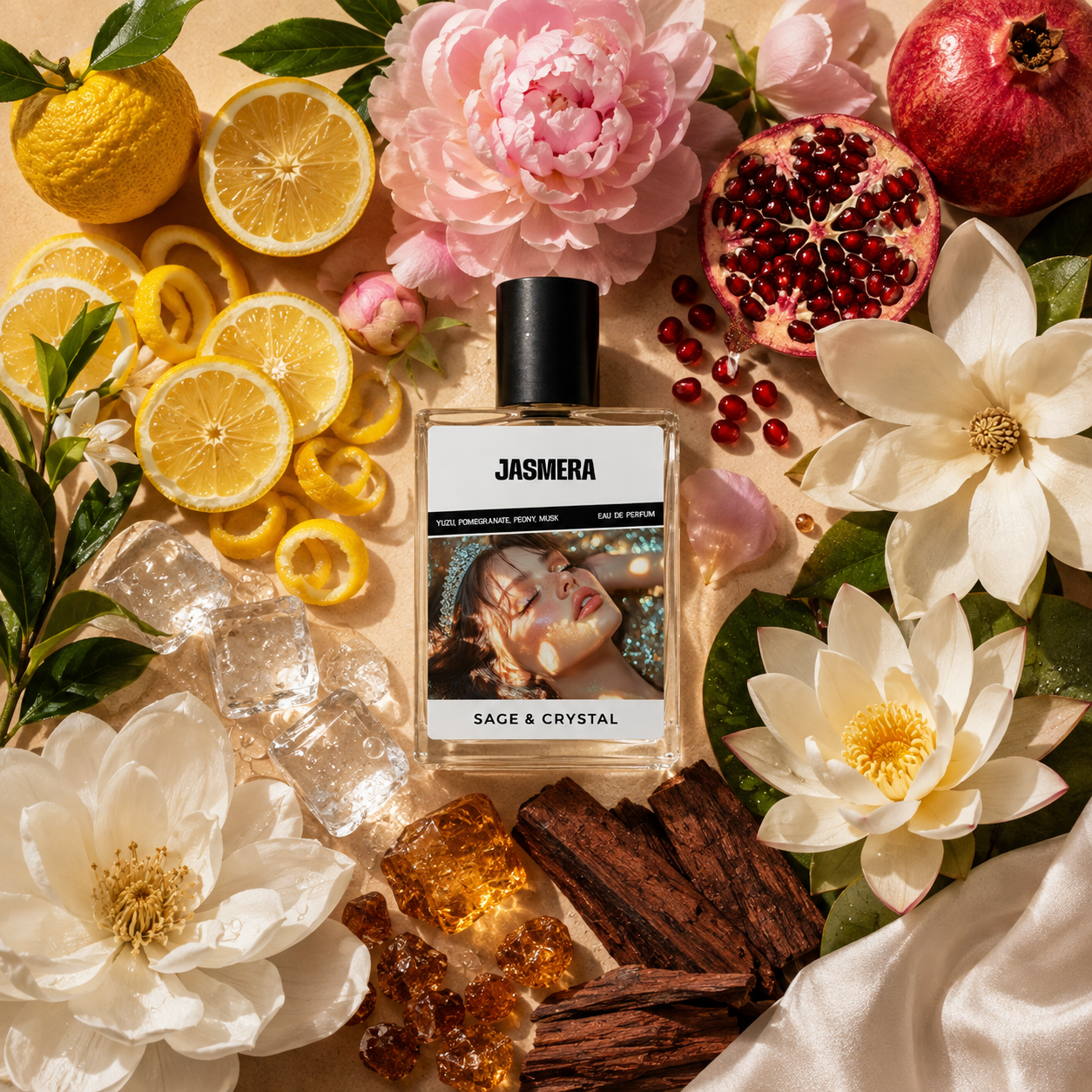 Jasmera Sage & Crystal Inspired Perfume EDP | Premium Women's Scent
