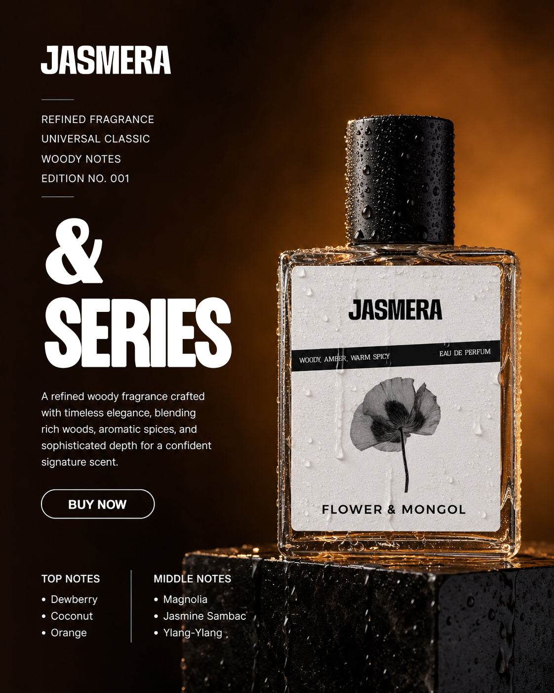 Jasmera fragrance series lineup banner